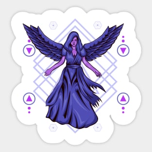 Dark Angel Sacred Geometry Sticker